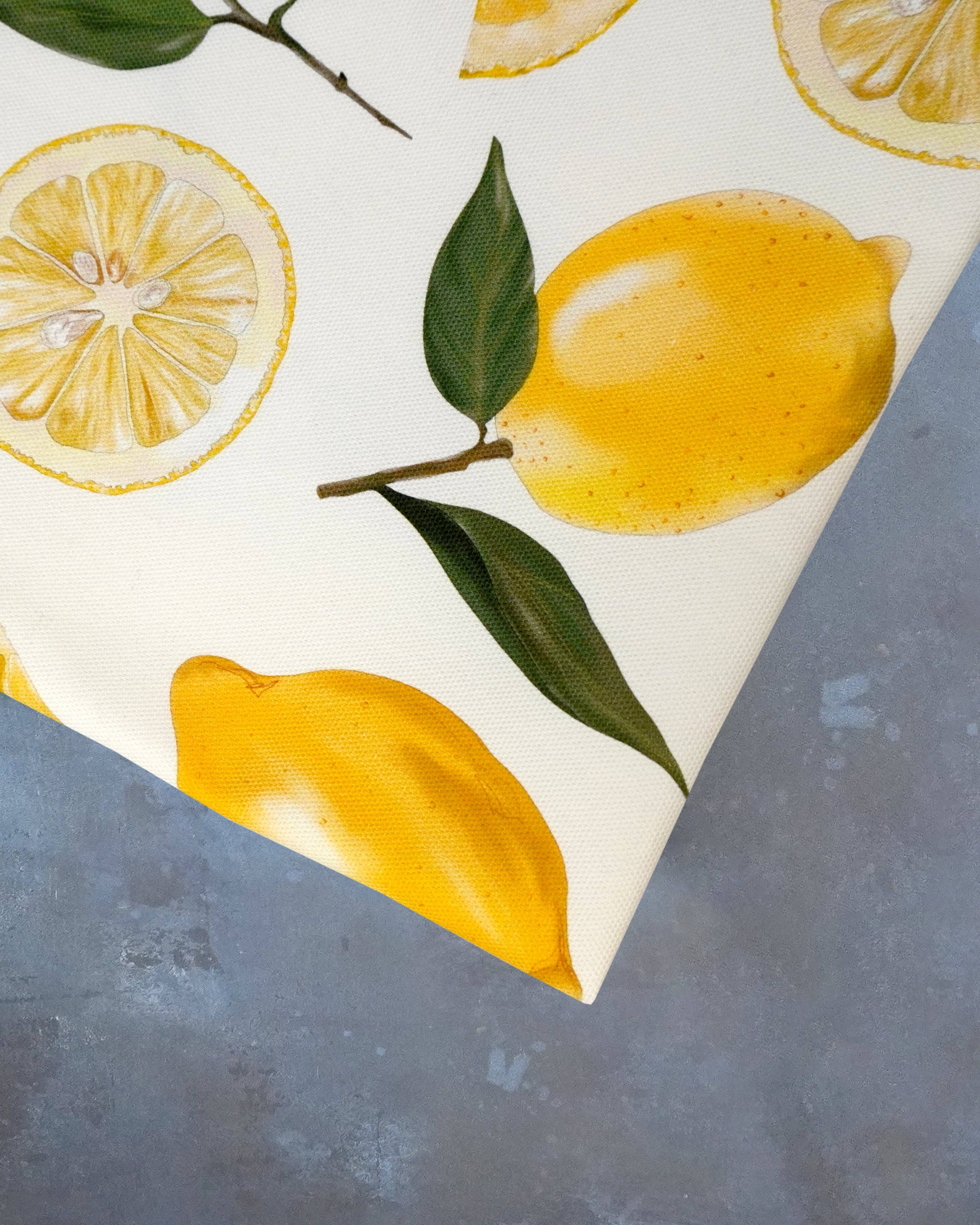 Lemon Tea Towel 100% Cotton