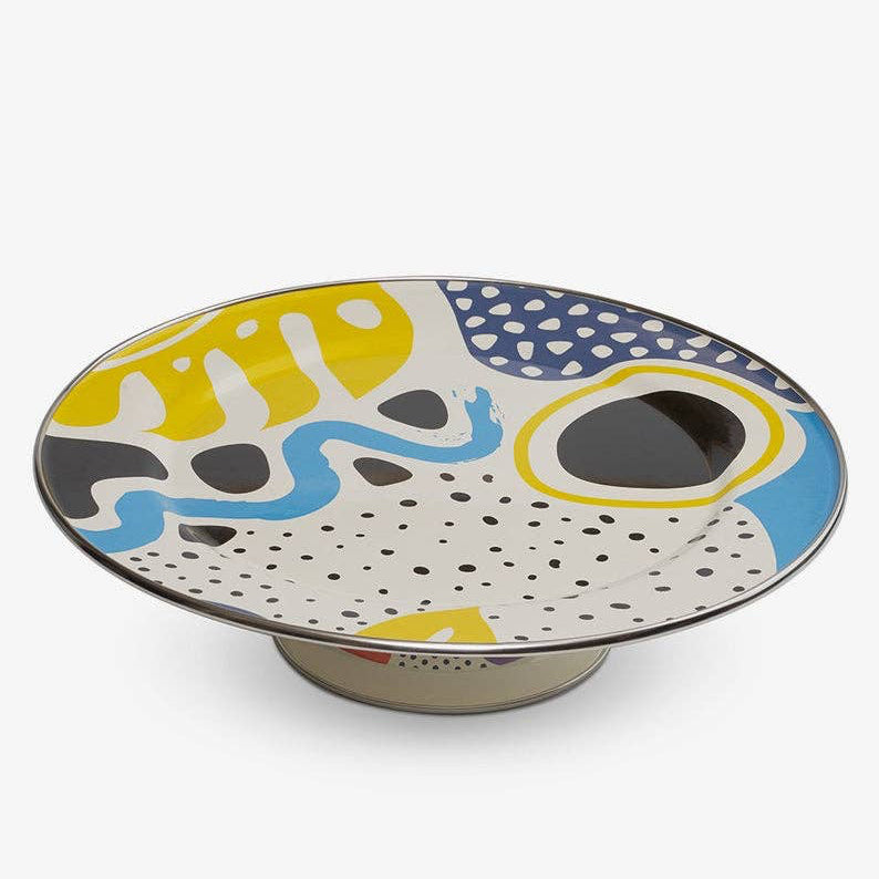 Flashback Footed Cake Serving Plate