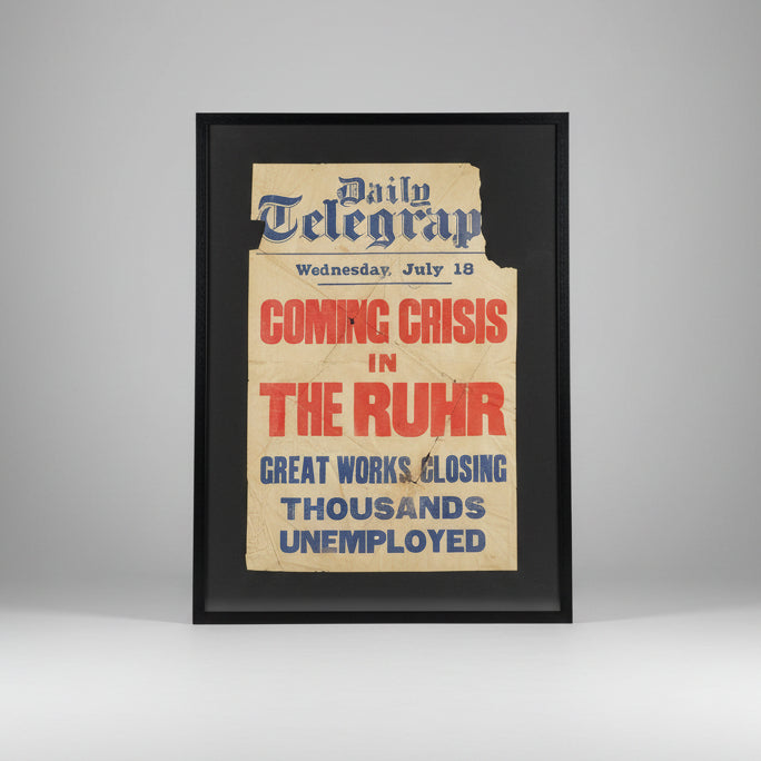 Original 1920’s Framed Newsstand Print
