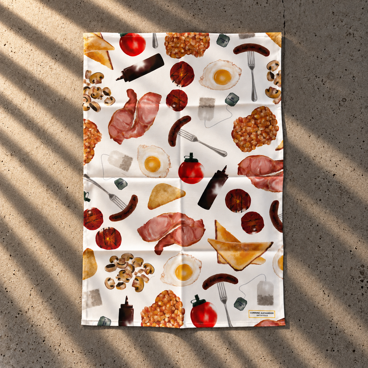Full English Tea Towel 100% Cotton