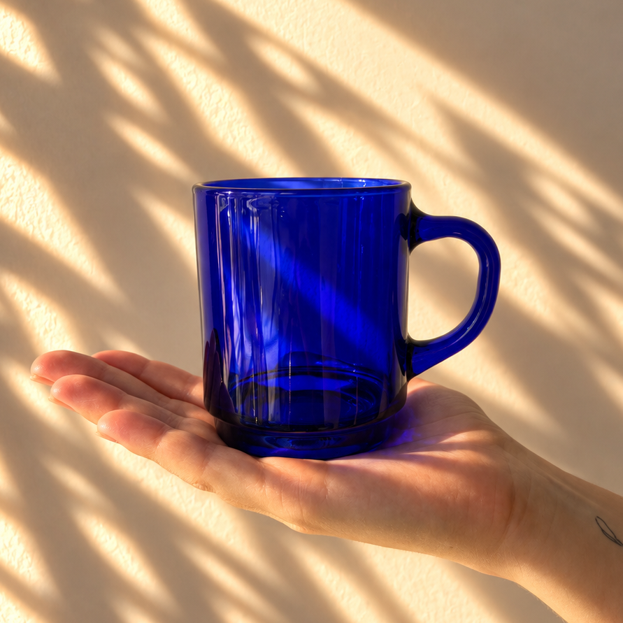 Versailles Coffee Glass Sapphire