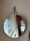 Round Cut Glass Mirror Small