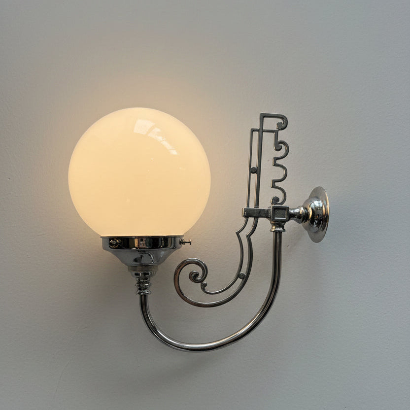 Art Deco Nickel Wall Lights (pair)