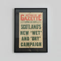 Original 1920’s Framed Newsstand Print
