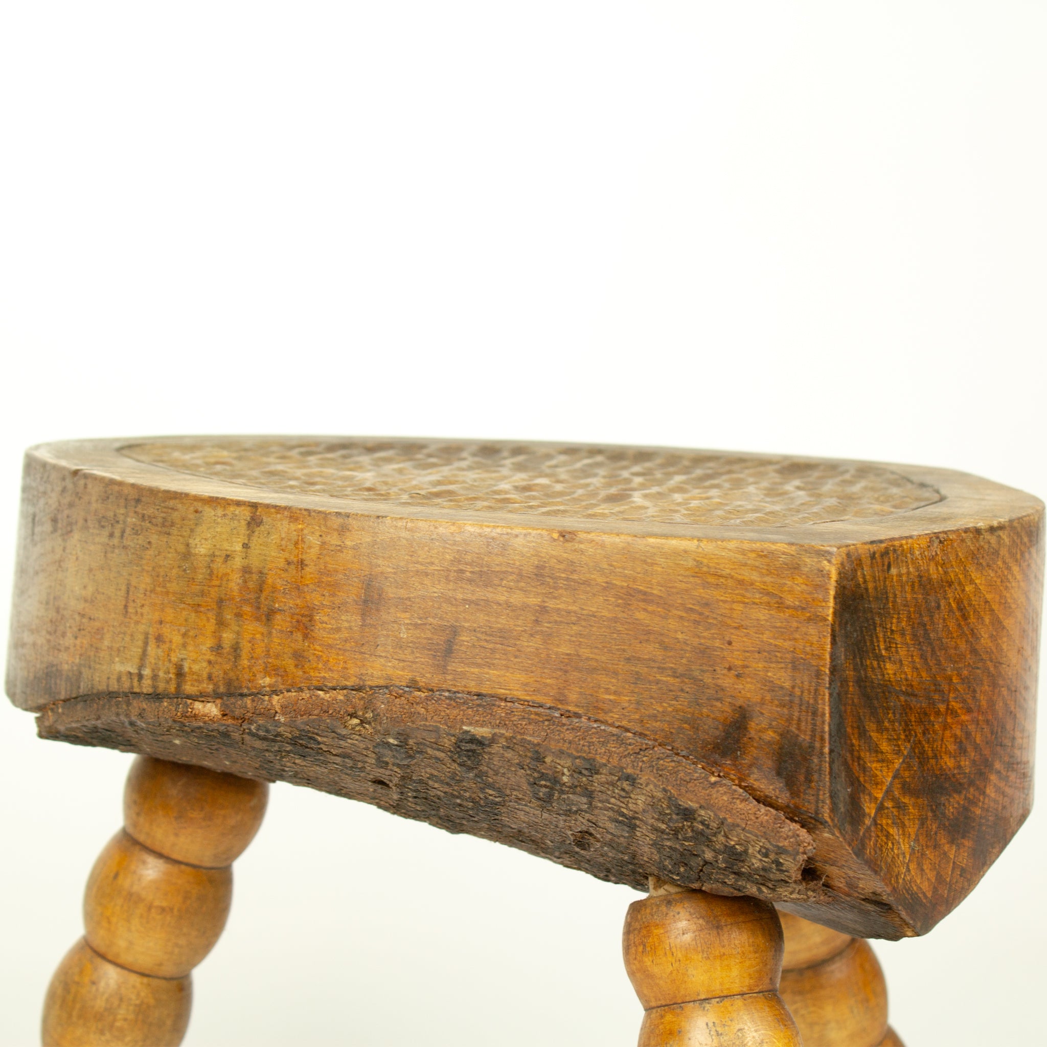 Brutalist french bobbin stool