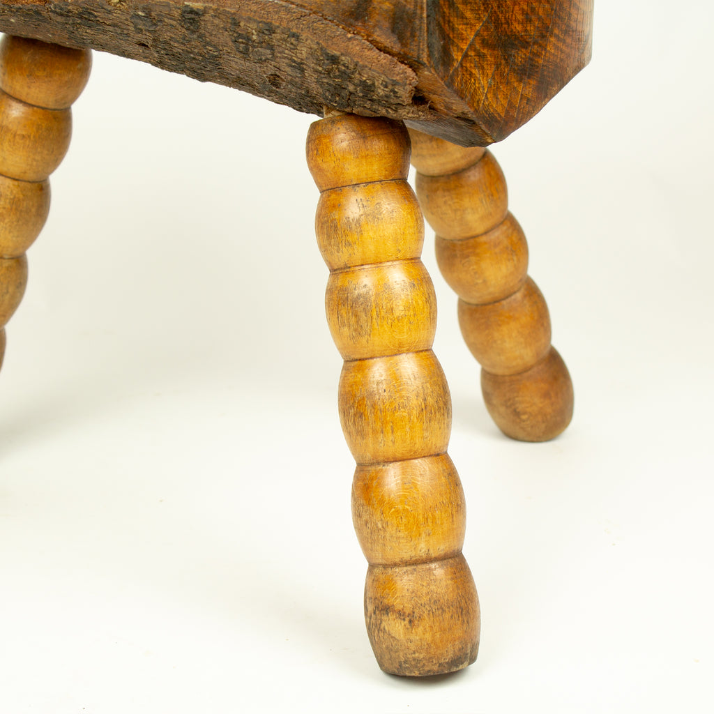 Brutalist french bobbin stool