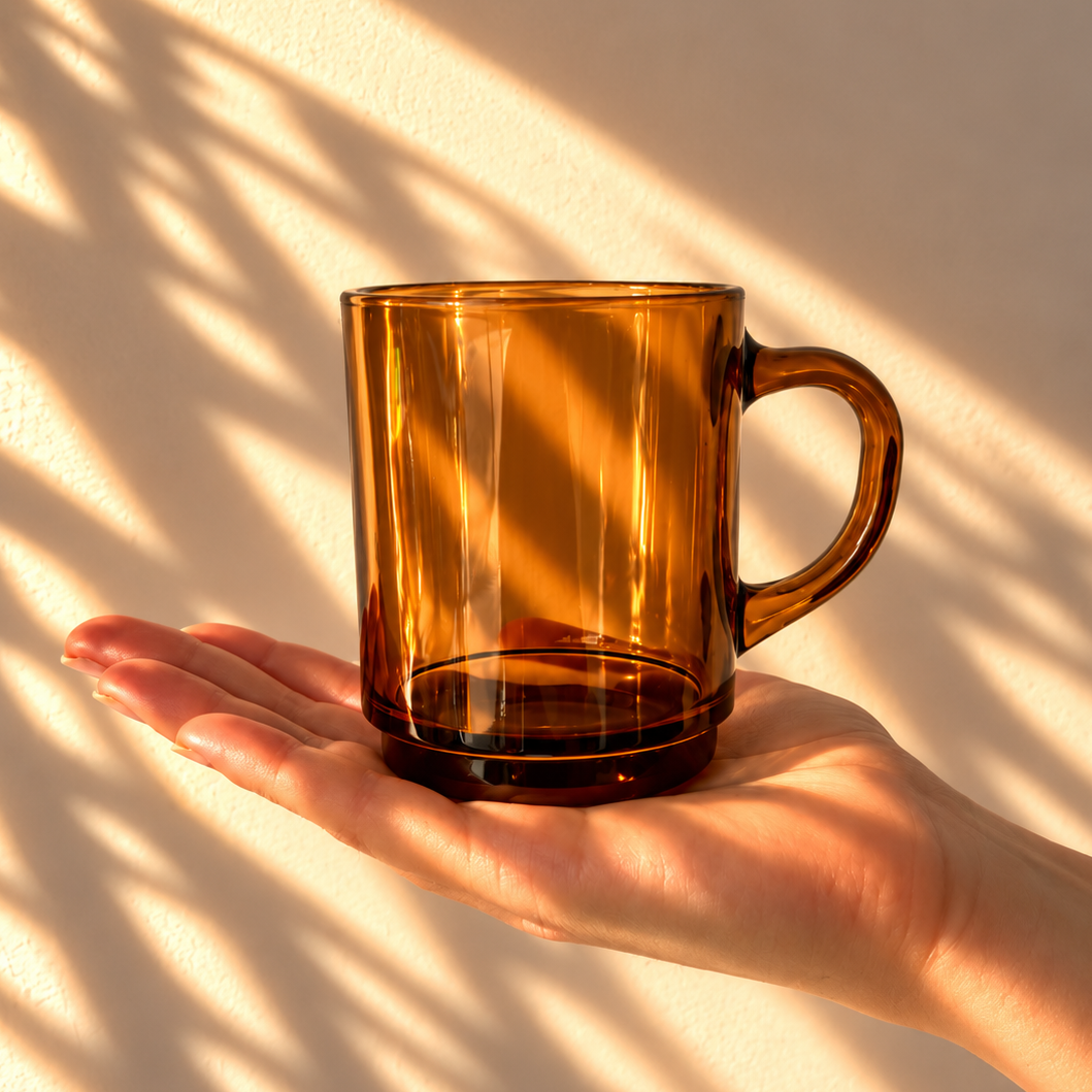 Versailles Coffee Glass Amber