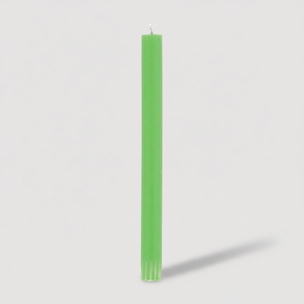 Fair trade Dinner Candle Grass green