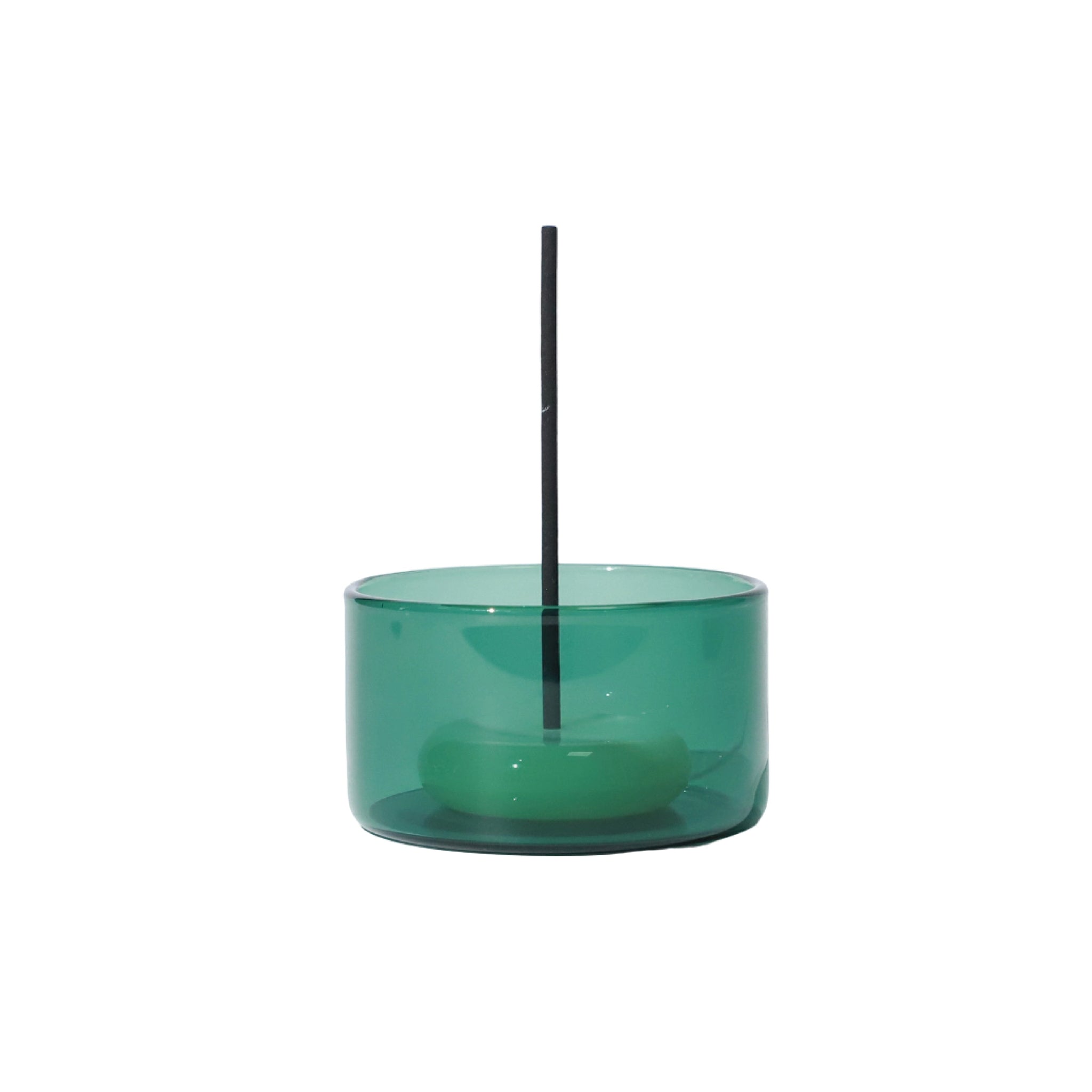 Helio Ferretti Glass Incense Holder Green