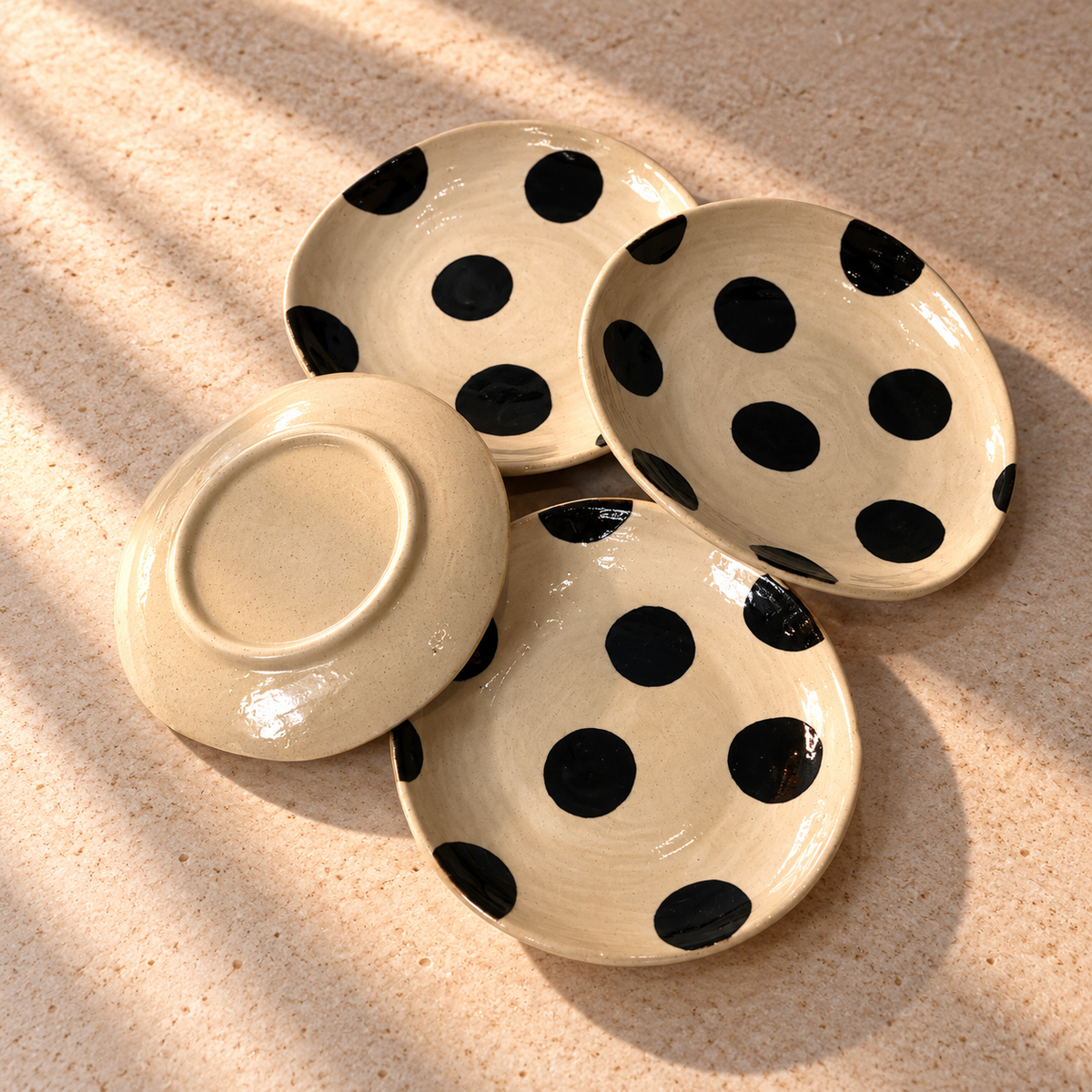 Spotty Side Plates Set of Four