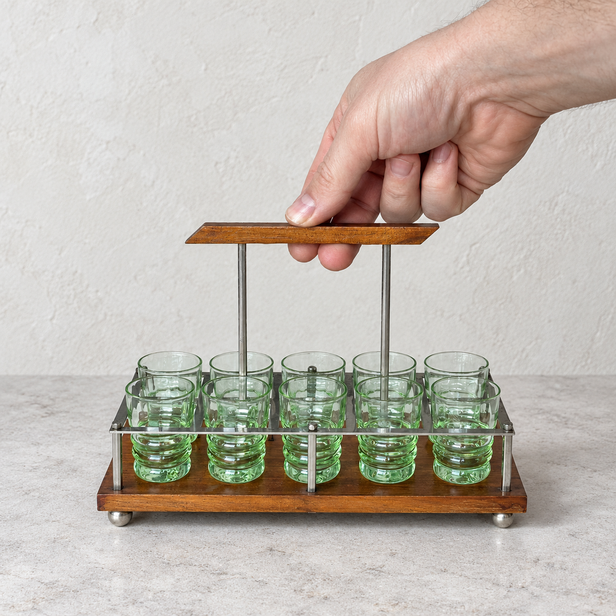 Mid Century 12 piece Shot Glass Set