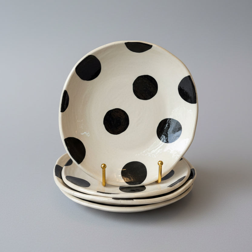 Spotty Side Plates Set of Four