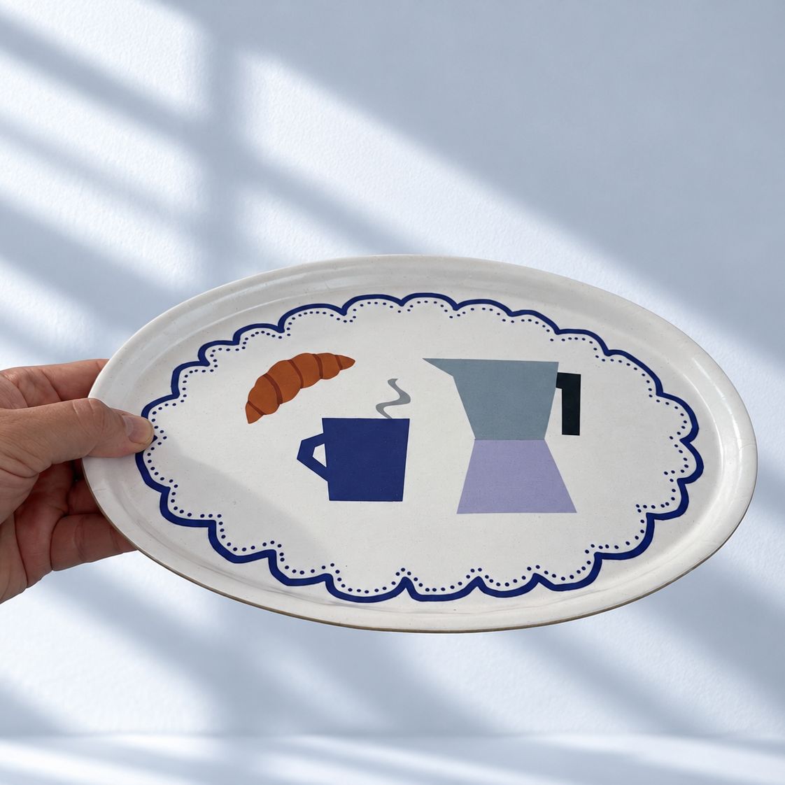 Coffee Oval Serving Tray