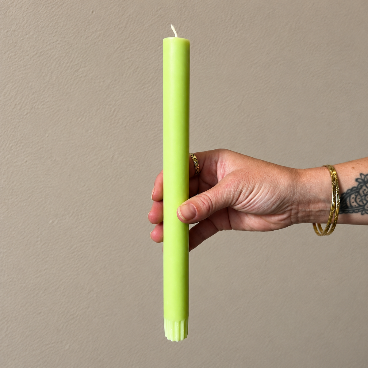 Chartreuse Green Eco Dinner Candle