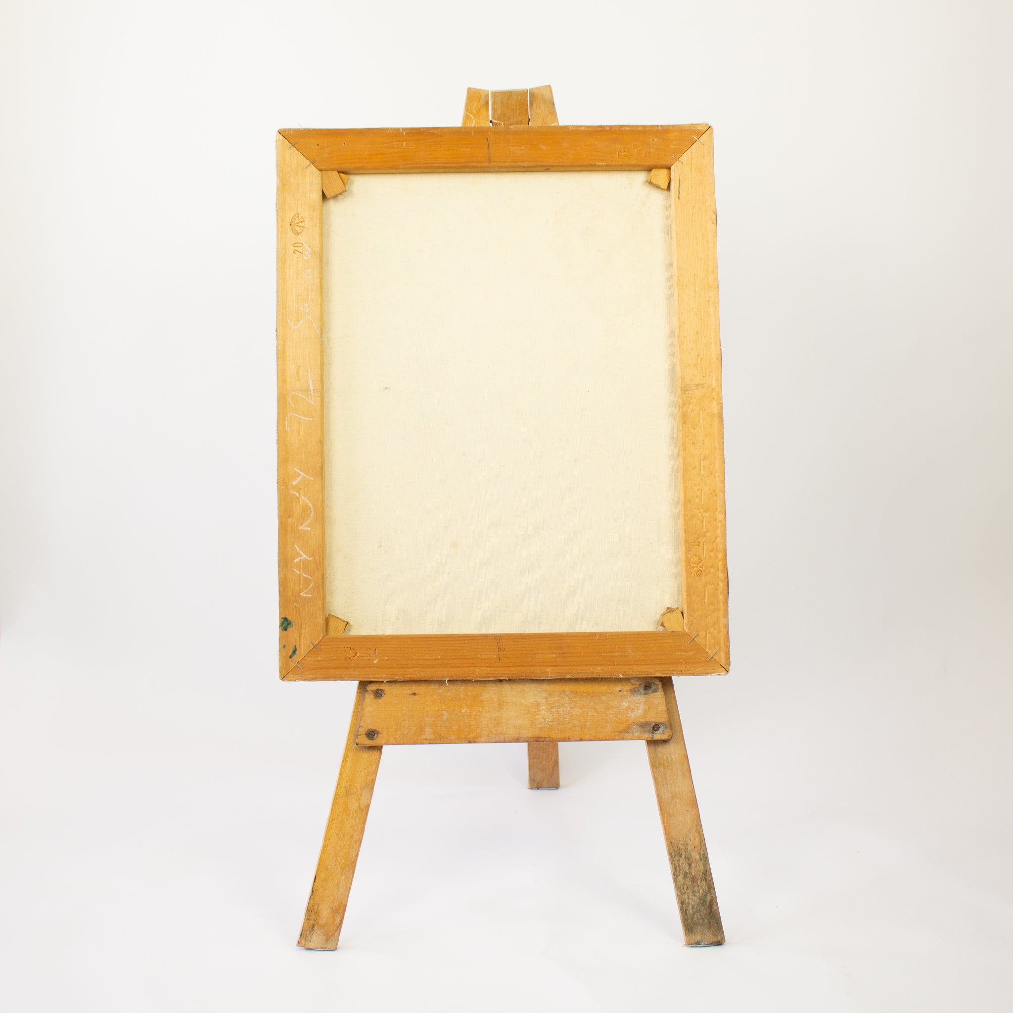 "NY NY 72" Shaw Watercolour and Acrylic Painting on Canvas