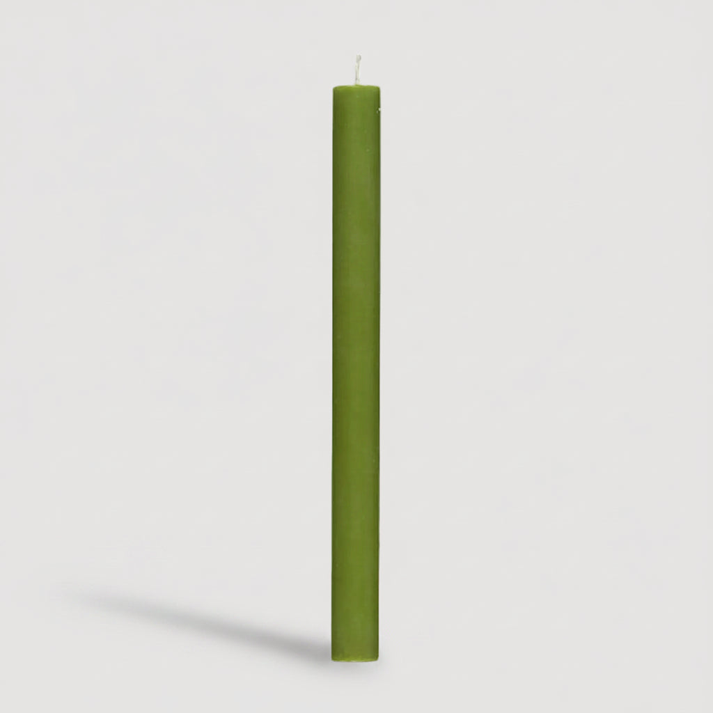 Fair trade Dinner Candle Olive