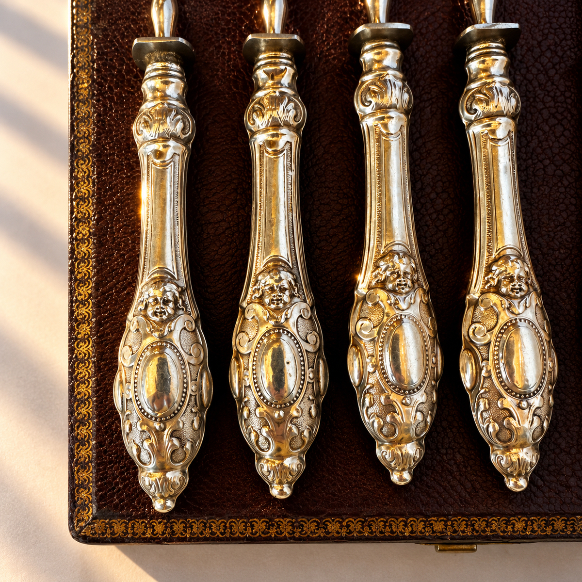 Hors d'oeuvres Louis XV forks (set of 6, boxed)