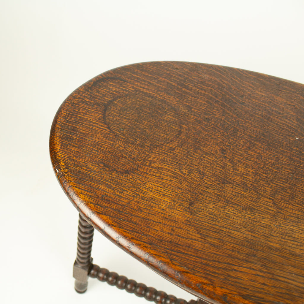 Antique French bobbin side table