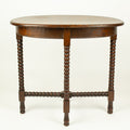 Antique French bobbin side table