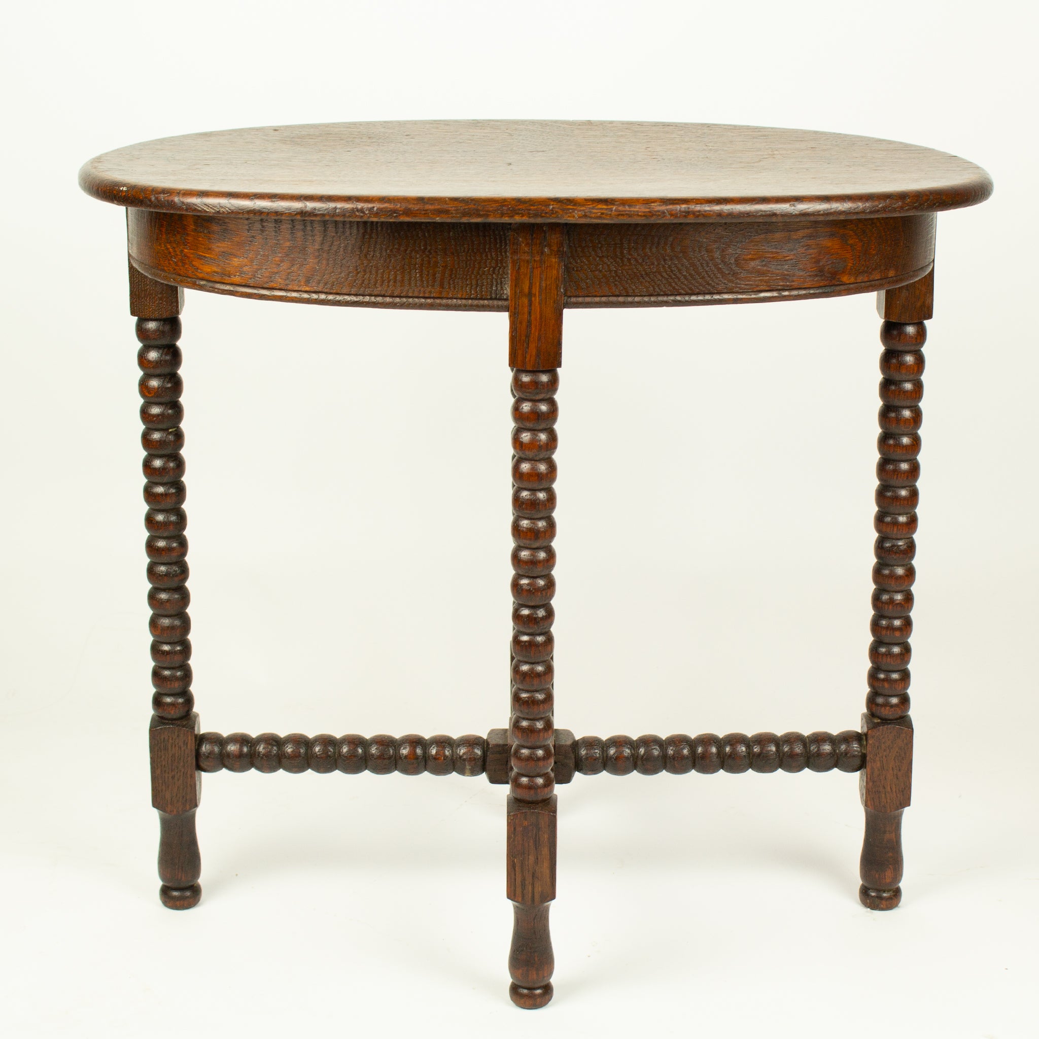 Antique French bobbin side table