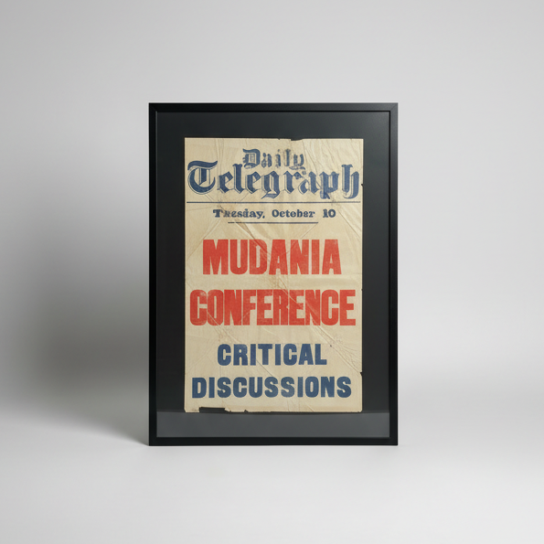 Original 1920’s Framed Newsstand Print