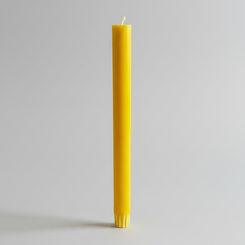 Bunting Yellow Eco Dinner Candle