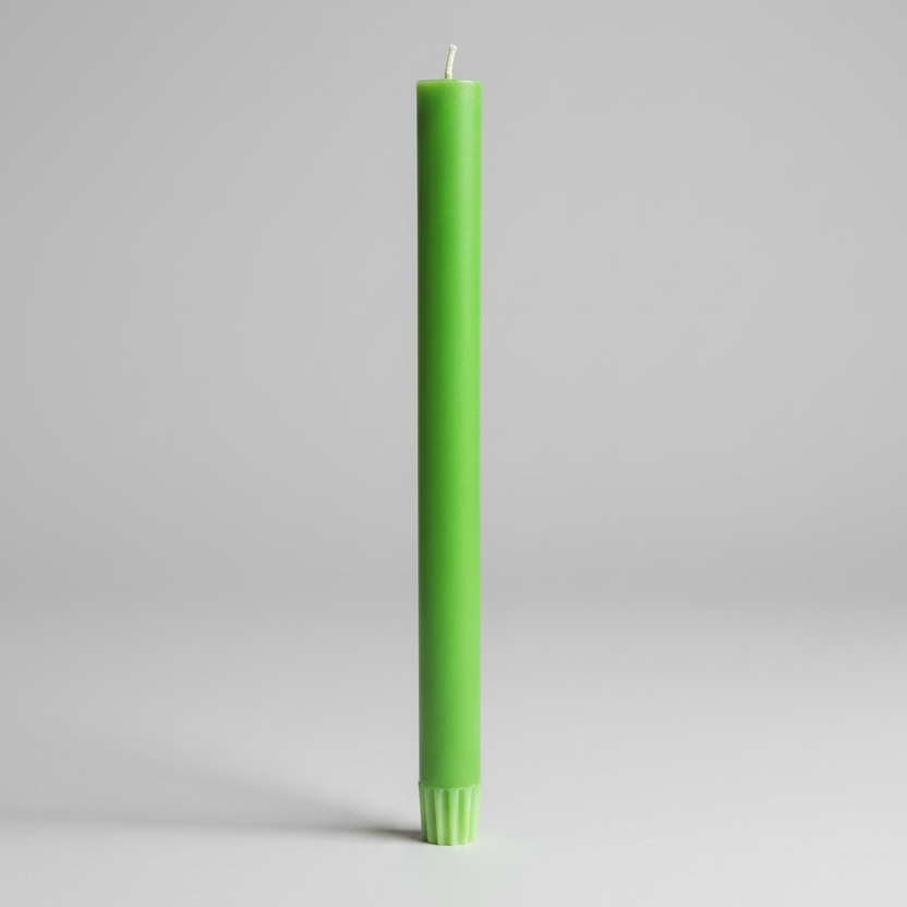 Grass Green Eco Dinner Candle