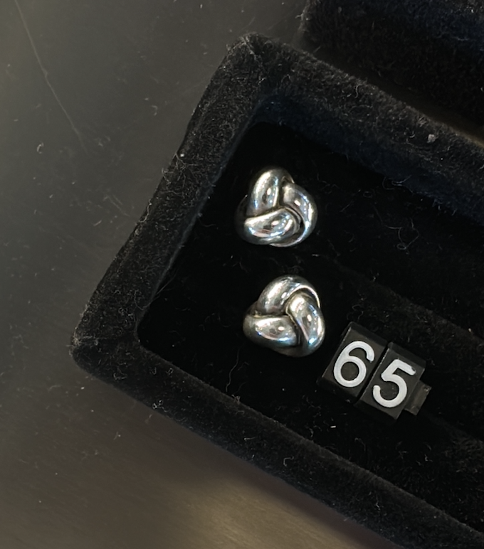 Silver Knot studs