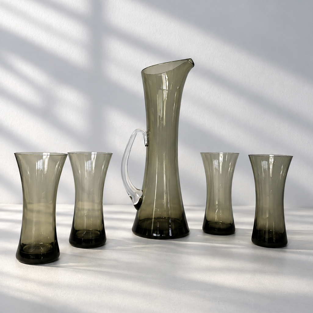 Whitefriars Smoked Pitcher Set