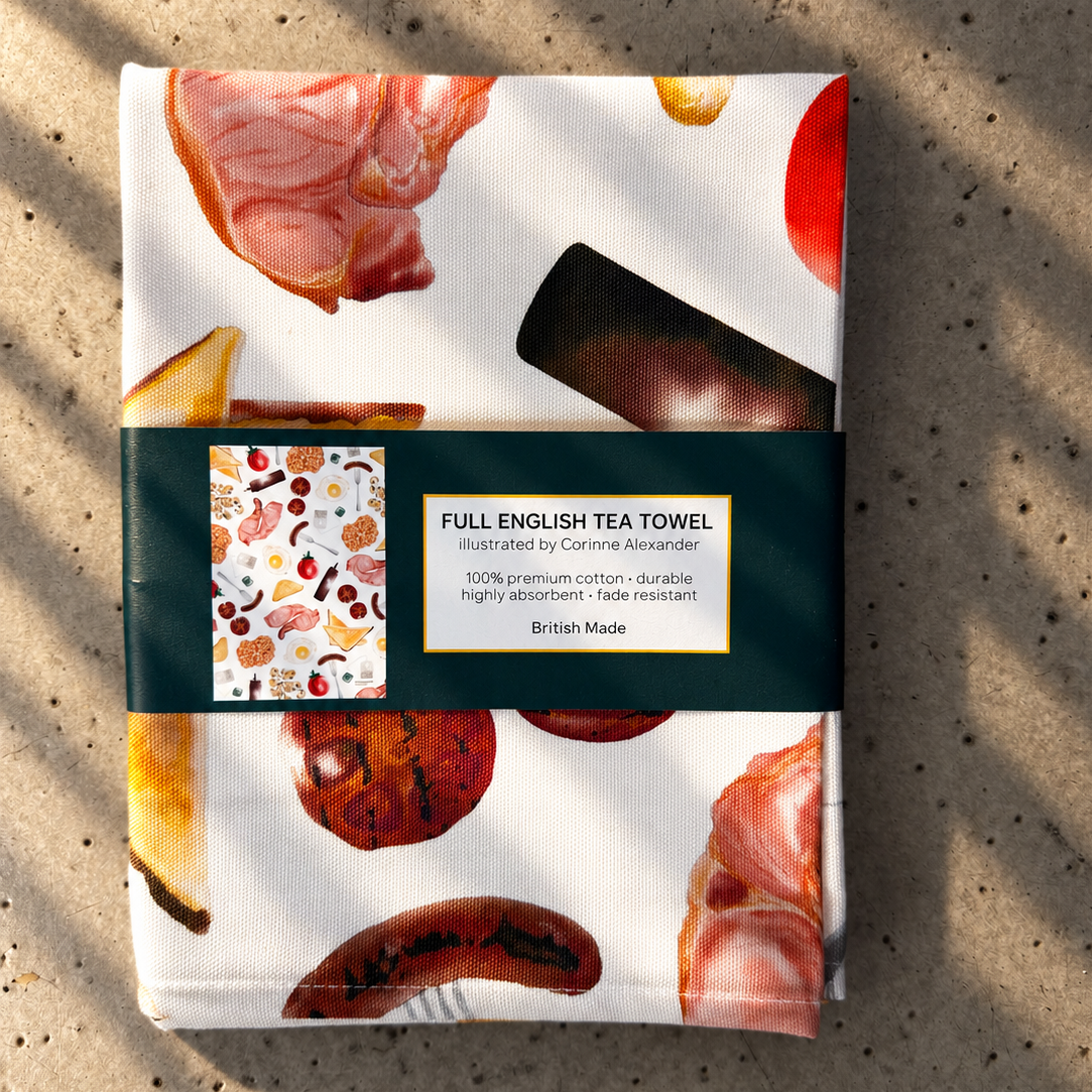 Full English Tea Towel 100% Cotton