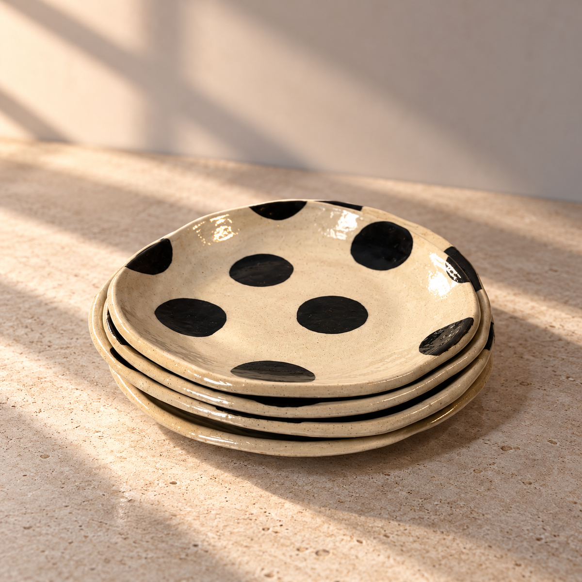 Spotty Side Plates Set of Four