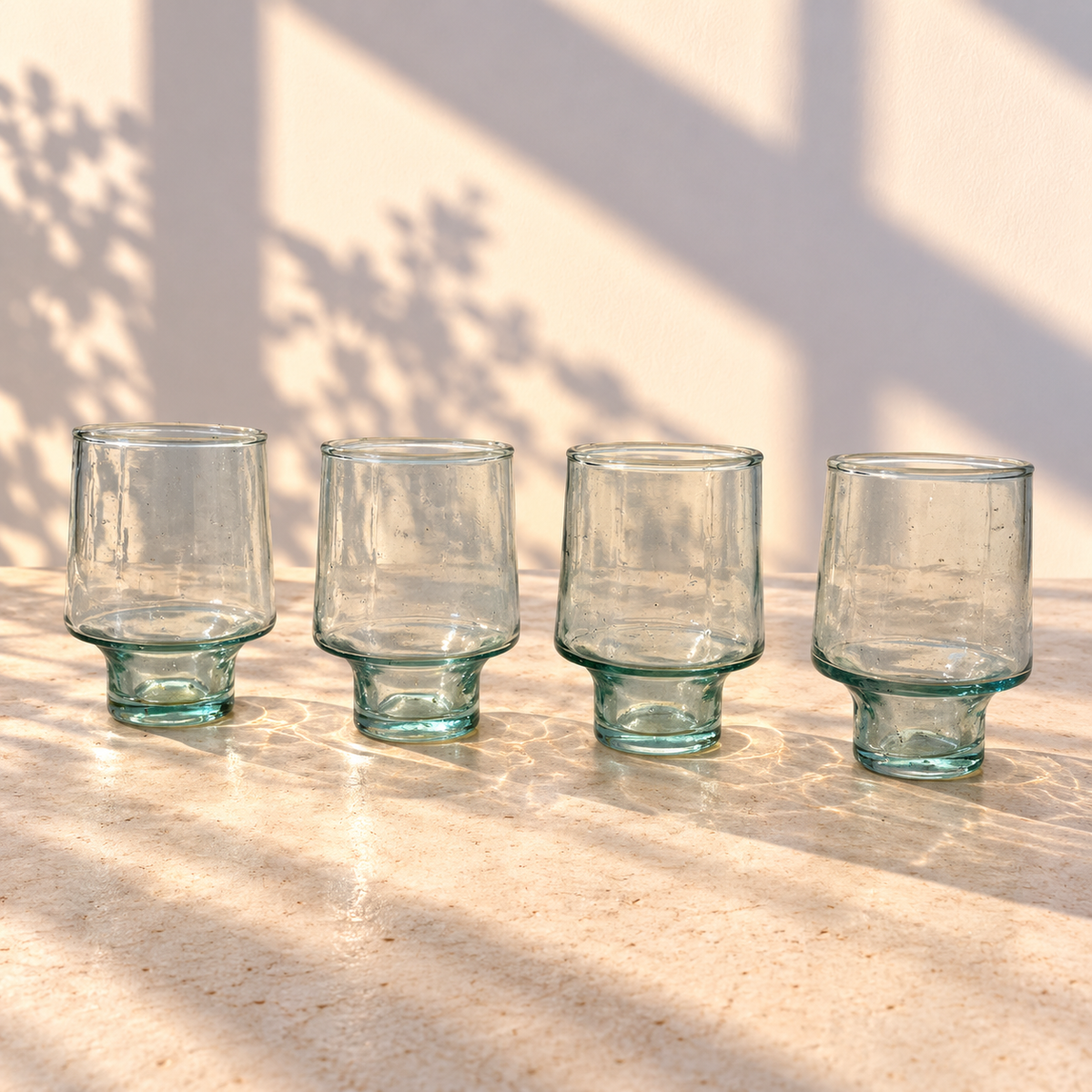 Short Stemmed Wine Glass Set of 4