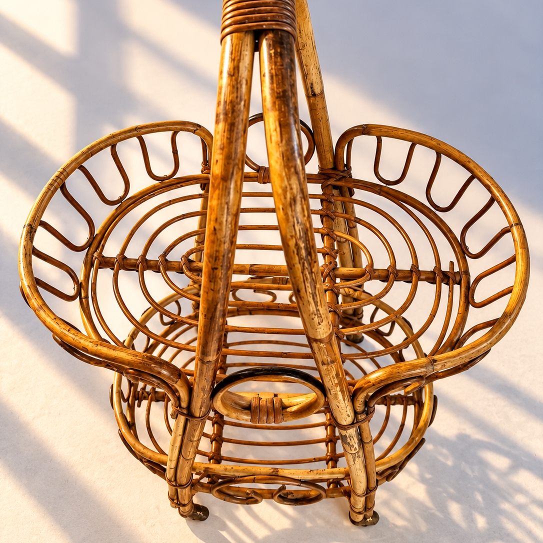 Italian Bamboo Caddy Cart