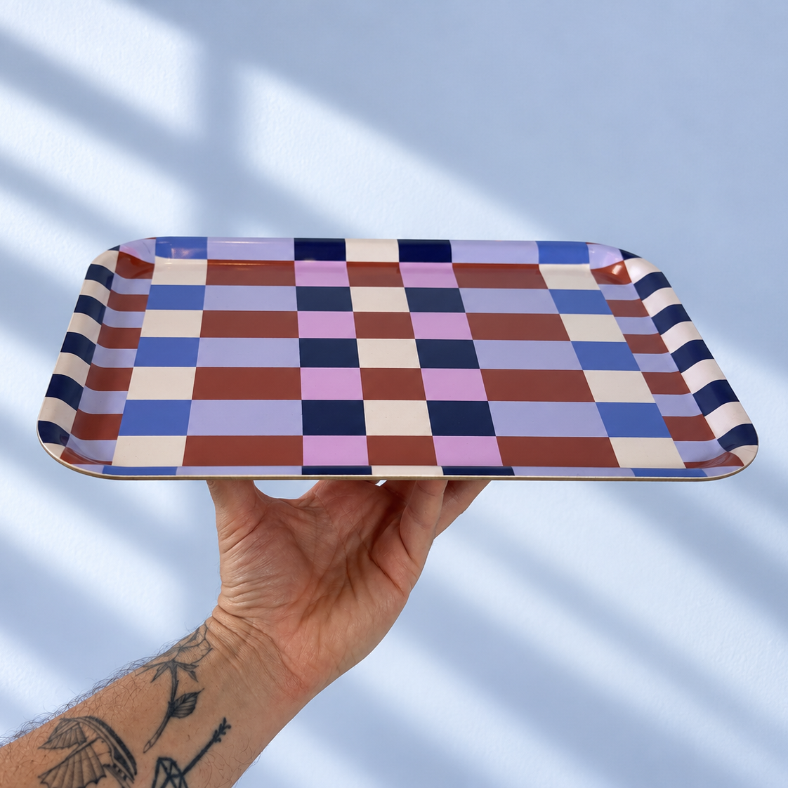 Checker Mix Serving Tray