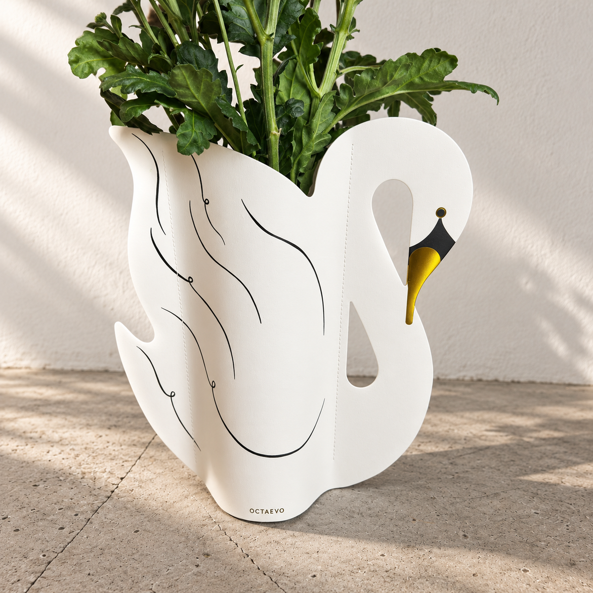 Swan Paper Vase