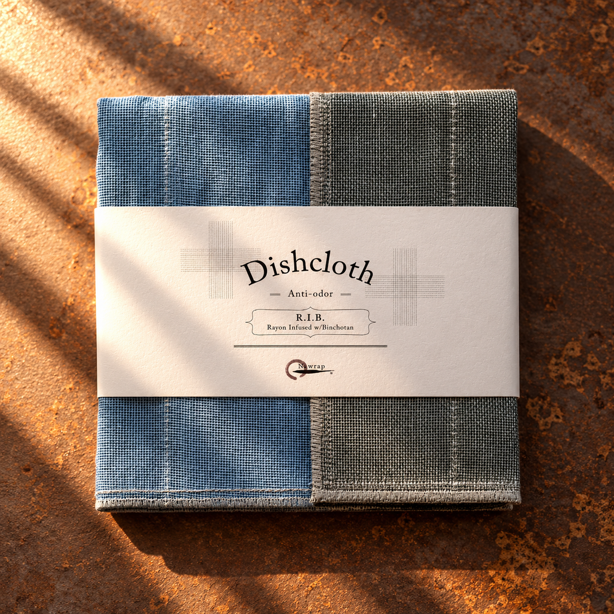 Japanese Binchotan Dishcloth - Aqua