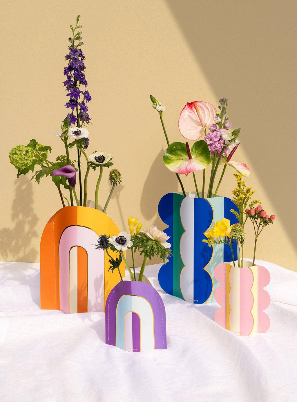 Mini Paper Vase Riviera Wave