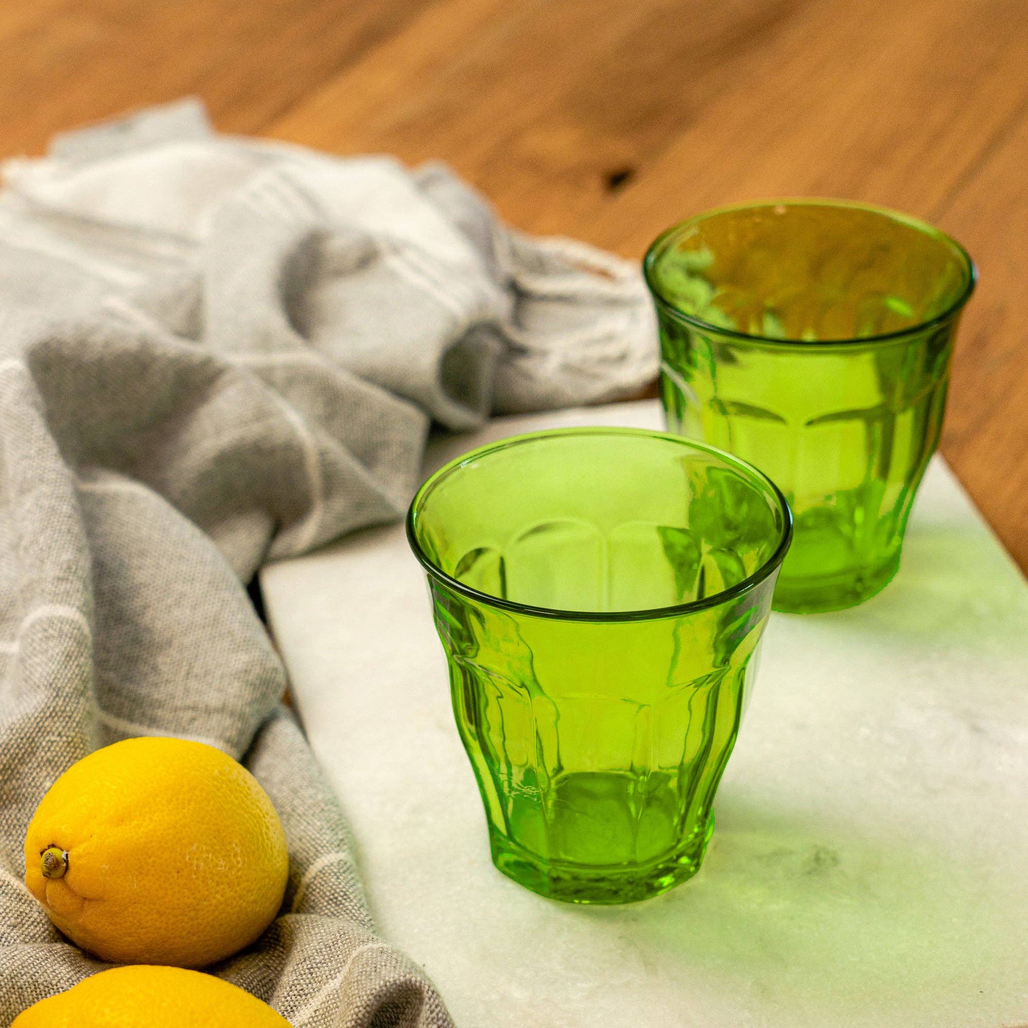 Picardie Glass Tumbler Green