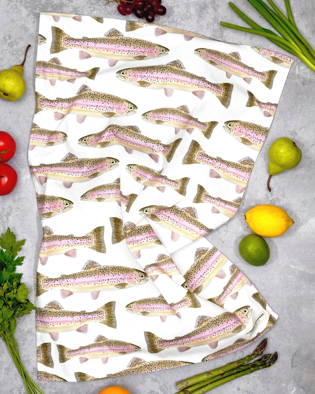 Rainbow Trout Tea Towel