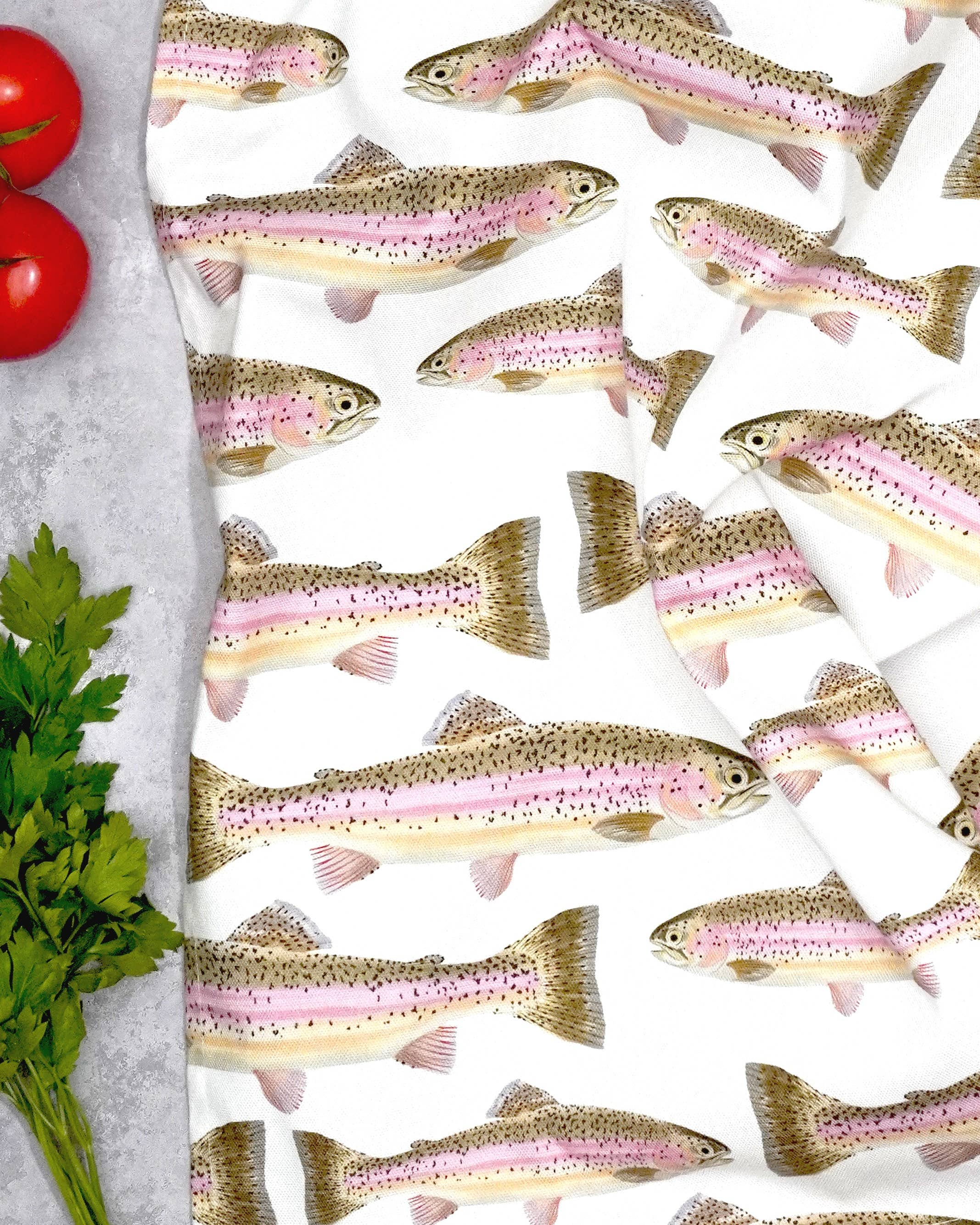 Rainbow Trout Tea Towel