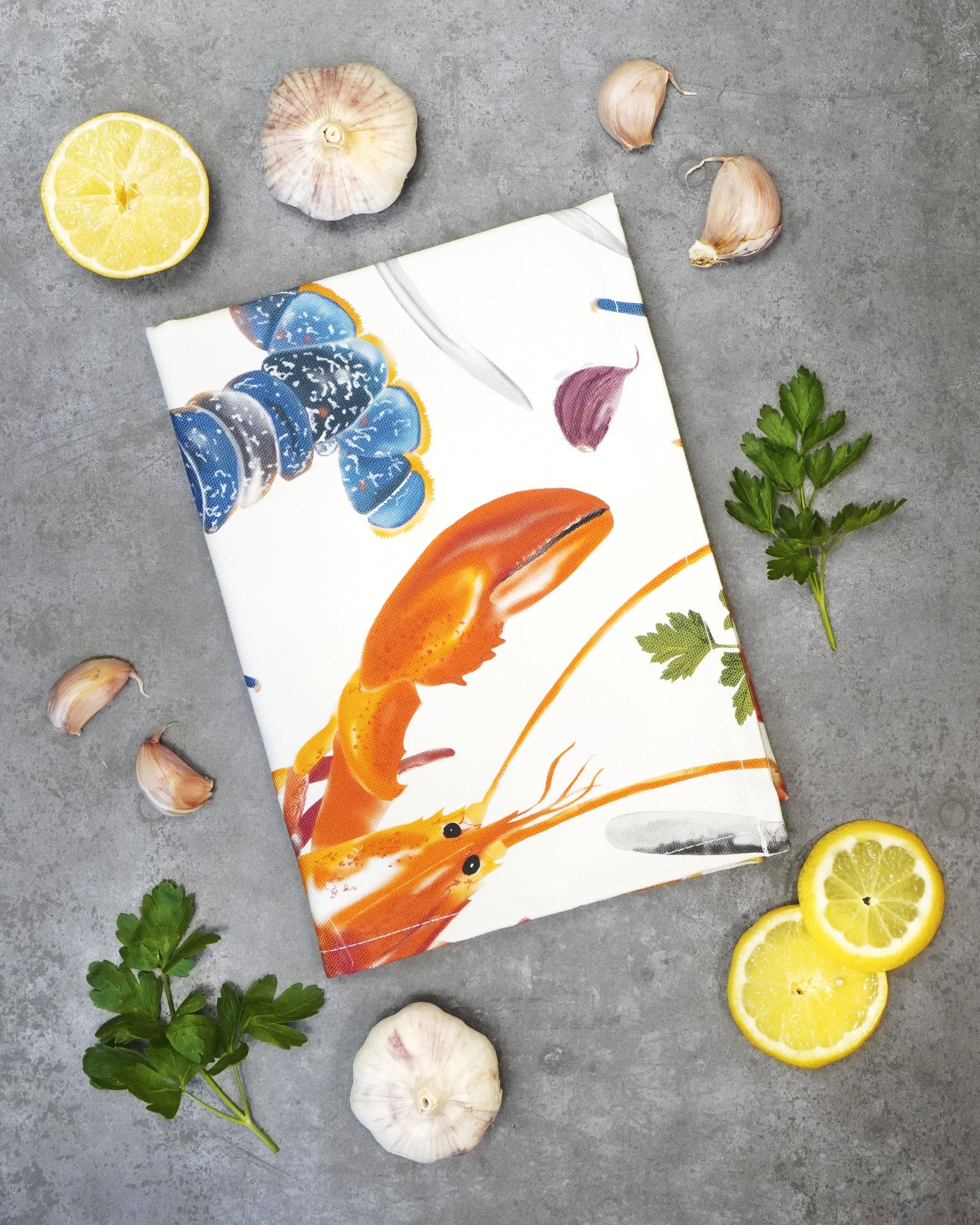 Lobster Tea Towel  100% Cotton