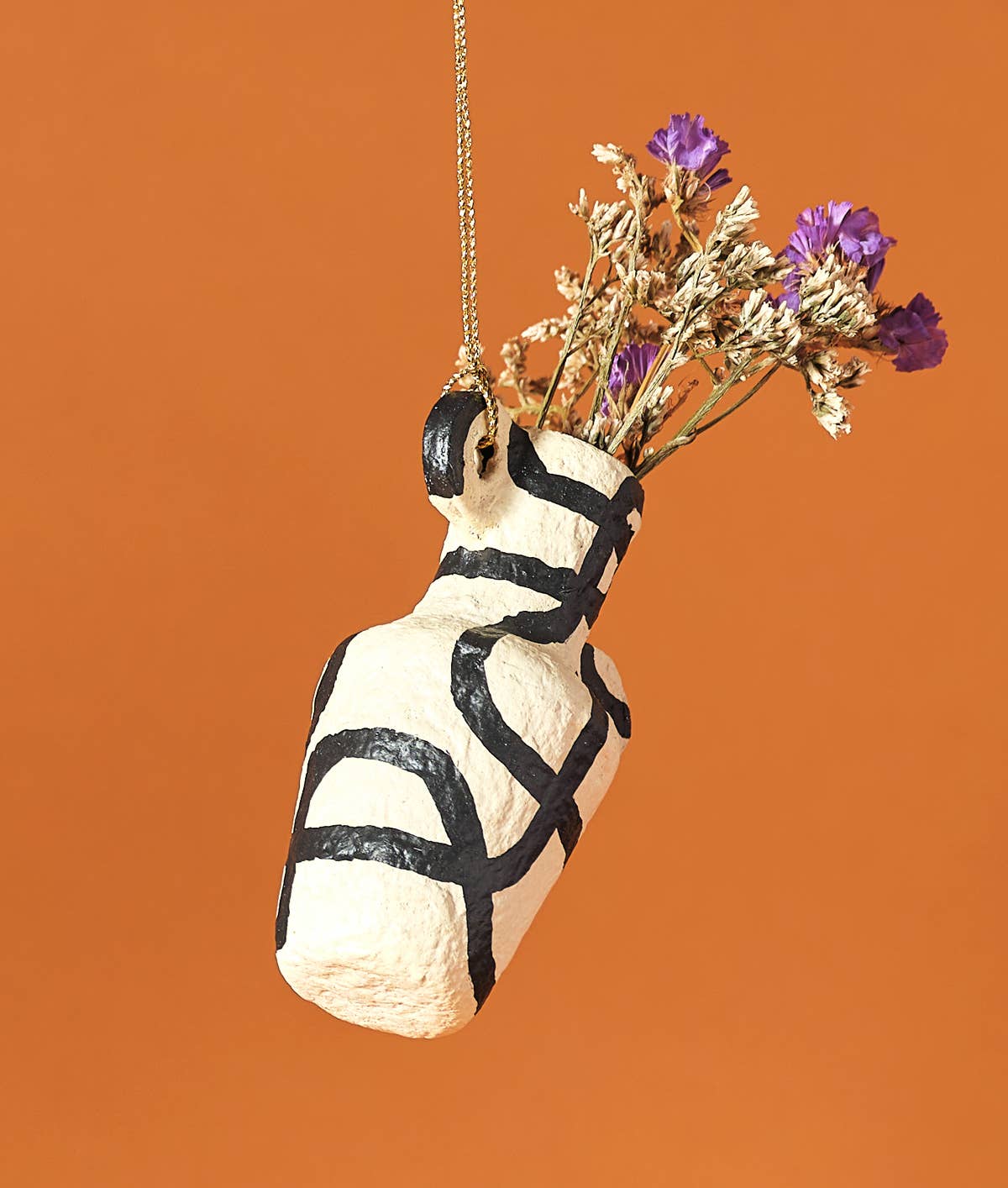 Kline Stroke Mini Vase Hanging Ornament