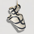 Kline Stroke Mini Vase Hanging Ornament