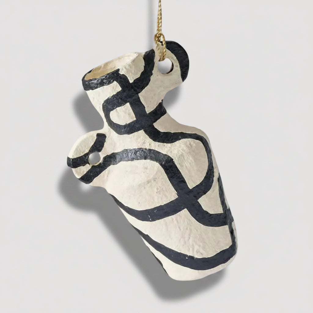 Kline Stroke Mini Vase Hanging Ornament
